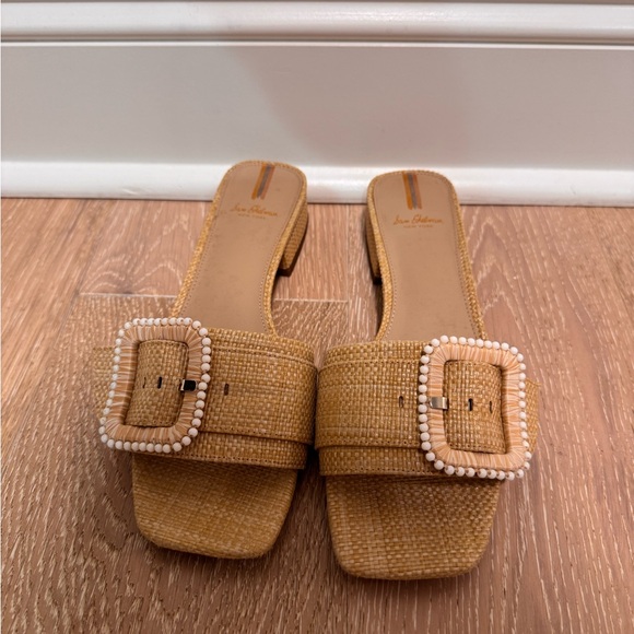 Sam Edelman Raffia Slides - Picture 4 of 6